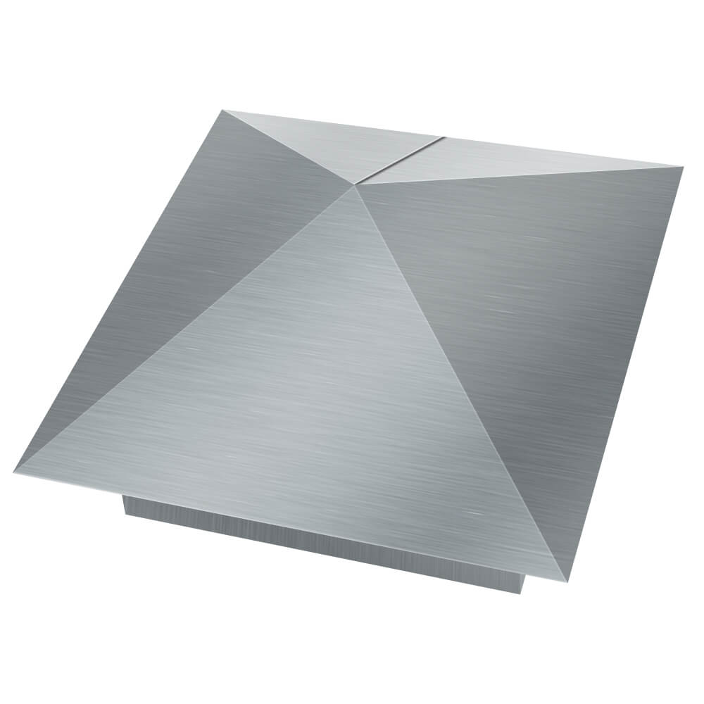 Колпак металлический 400х400мм оцинкованный заборный