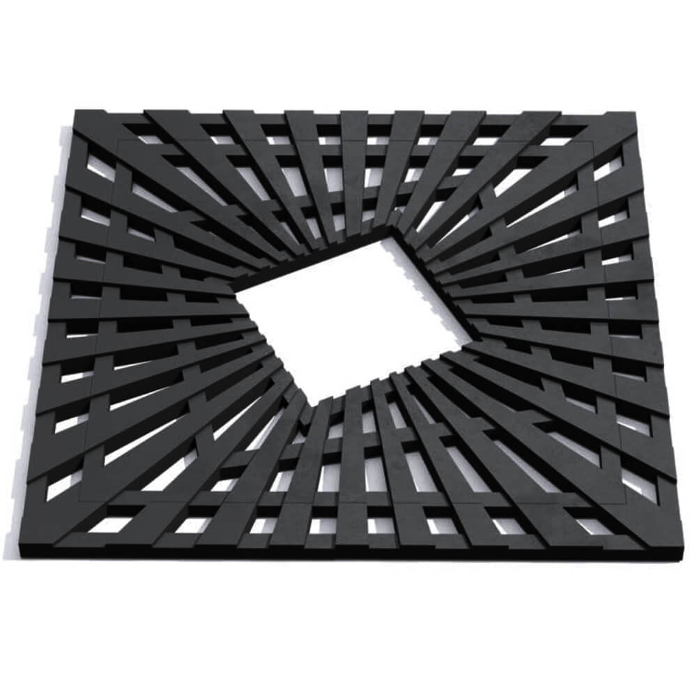 Приствольная решетка для дерева ZKING ATMOSPHERE 1.2х1.2м Черная