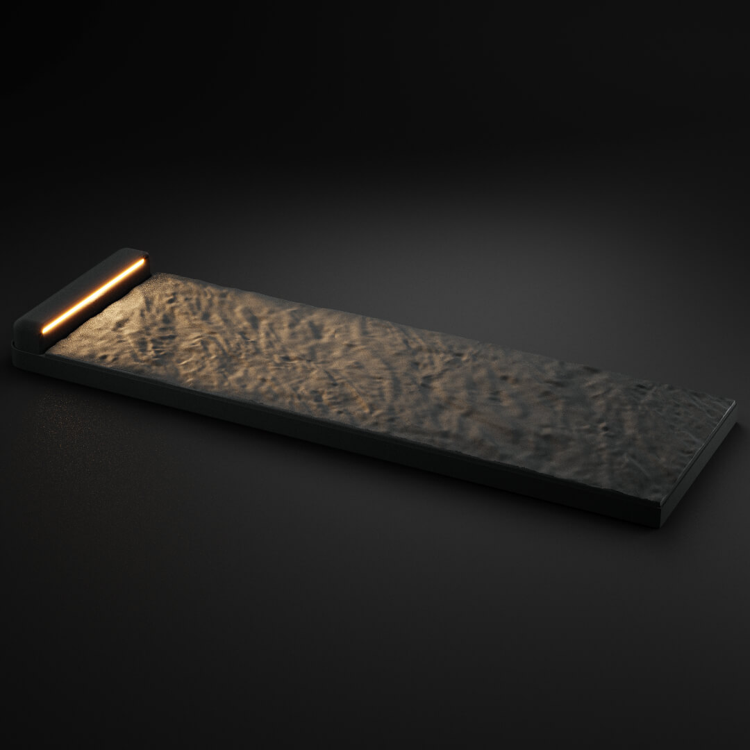 LED Светильник для шаговой плиты STONE Графитовый Серый 330х75х98мм